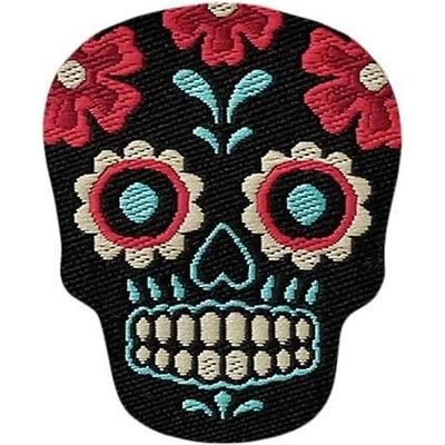 Nažehlovačka lebka Día de Muertos Monoquick