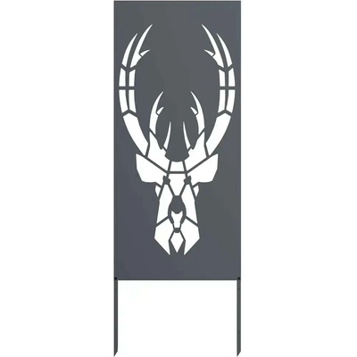 Dekorativní zahradní panel Antracit 50 x 140 cm