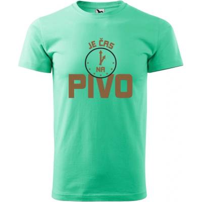 Dobrý Triko pánské tričko Je čas na pivo Mátová