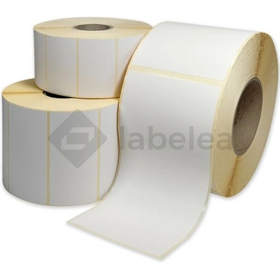 Labelea Samolepiace etikety kruh 50x50 mm biele papierové pre termotransfer 2000 na rolke Biela 76 mm EKM999050W020