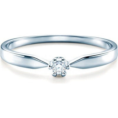 Savicki Zásnubný prsteň Triumph of Love biele zlato diamant PI B D 00064