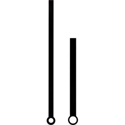 Kovové hodinové ručičky B13 (96 mm, 65 mm) - černé - Ručičky hodinové B13 pár