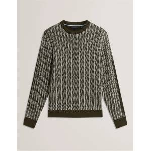 Ted Baker Блуза Ted Baker Men's Textured Crew Sweatshirt - Olive