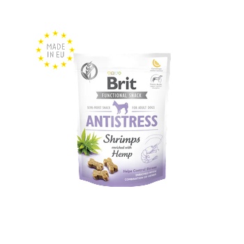 Brit Care Dog Functional Snack Antistress Shrimps - антистрес лакомство със скариди и коноп 150 гр