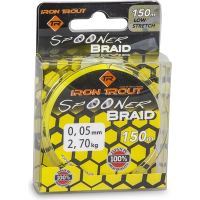 Saenger Iron Tout šnúra Spooner Braid 150m 0,05mm žlutá