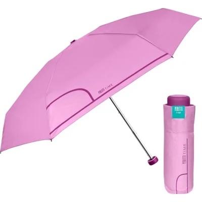 Дамски неавтоматичен мини чадър Perletti Time 26295, Светлолилав