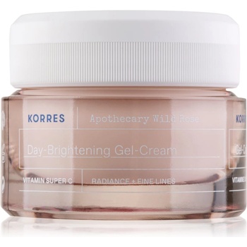 Image 1 of KORRES Wild Rose хидратиращ гел-крем за озаряване на лицето 40ml