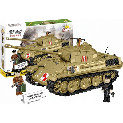 Cobi 2655 II WW Panzer V Panther Ausf. G "Pudel", 1:28, 1133 k, 2 f – Zboží Dáma