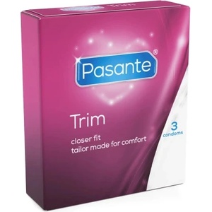 Pasante 3 бр. Плътно прилепващи презервативи Pasante Trim