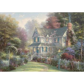 Schmidt Spiele - Puzzle Thomas Kinkade: Victorian garden in a tin box - 500 piese