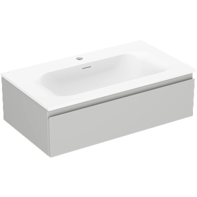 Mexen Orio баня шкаф 80 см с мивка Vela, 1 чекмедже, сиво мат/бяло мат - 91A10-08023-1-BF62-W23M01 (91A10-08023-1-BF62-W23M01)