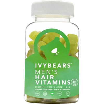 Ivy Bears Men's Hair gumoví medvídci pro posílení vlasů 190 g