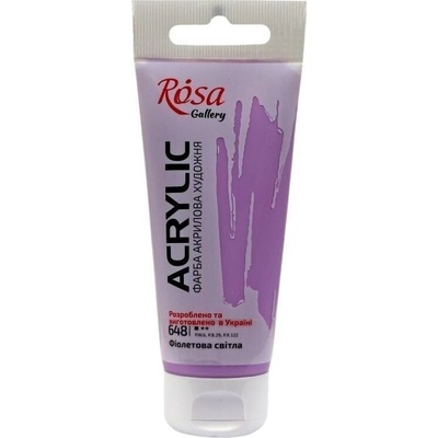 Rosa Gallery АКРИЛНА боя Violet Light (648) 60 ml 1 бр (3241648)