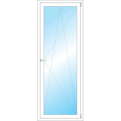 Okna Hned Plastové okno 70 x 185 cm bílé otevíravé a sklopné pravé