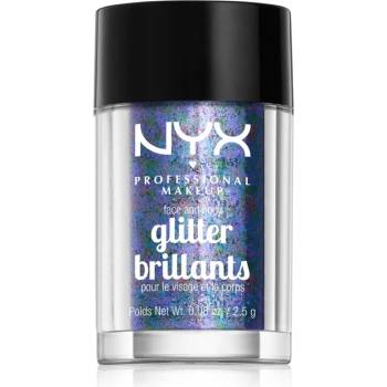 NYX Cosmetics Face & Body Glitter Brillants брокат за лице и тяло цвят 11 Violet 2.5 гр