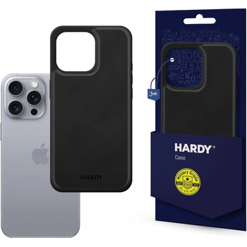3mk Protection Калъф 3mk - Hardy Silky Leather MagCase, iPhone 16 Pro Max, черен (5903108586498)