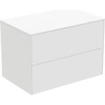 Ideal Standard Atelier Conca матово бял стенен шкаф с 2 чекмеджета и плот 80 см (T4322Y1)