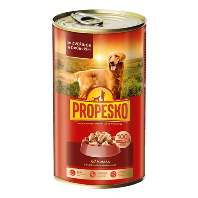 Partner in Pet Food Консерва за куче propesko 67% хапки месо, дивеч и домашни птици - 1, 240 кг