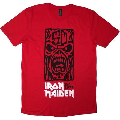 Iron Maiden Est. 1975 Stamp Logo Black Red M Риза (IMTEE189MR02)