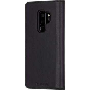 Case-Mate Wallet Folio - кожен калъф (естествена кожа), тип портфейл за Samsung Galaxy S9 Plus (черен)