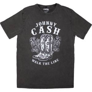 Johnny Cash Walk The Line Boots (Stone Wash) Charcoal Grey M Риза (JCSTNW26MC02)