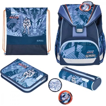 Herlitz Ученически комплект с чанта-раница UltraLight XL Plus Tech Mech - Herlitz