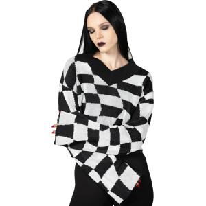 KILLSTAR дамски пуловер KILLSTAR - Wicked Games - сиво - KSRA009607