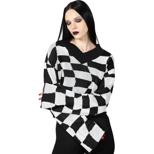 KILLSTAR дамски пуловер KILLSTAR - Wicked Games - сиво - KSRA009607