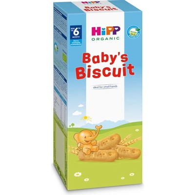 HiPP Био бебешки бисквити 180 гр. - 6+ месеца
