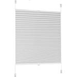 Sekey pleated blinds without drilling, non-woven fabric window pleated blinds Klemmfix blinds 80 cm wide, tensioned translucent sun protection window blind, 80 x 100 cm, white non-woven fabric - BL-A131 (BL