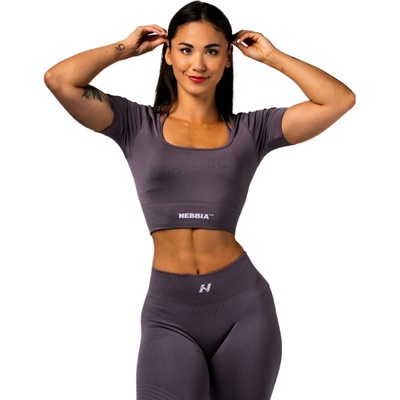 Nebbia Tvarujúci bezšvový crop top FLOW SEAMLESS 499