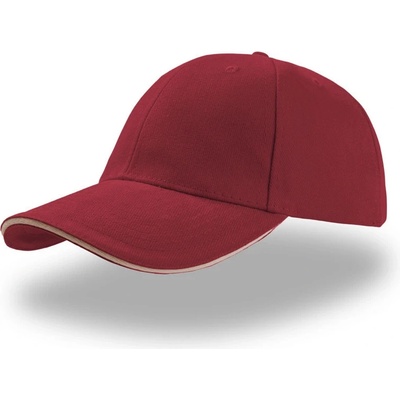 Atlantis Headwear Liberty Sandwich 6 panelová COT33000522199 burgundy/na Burgundová/natural
