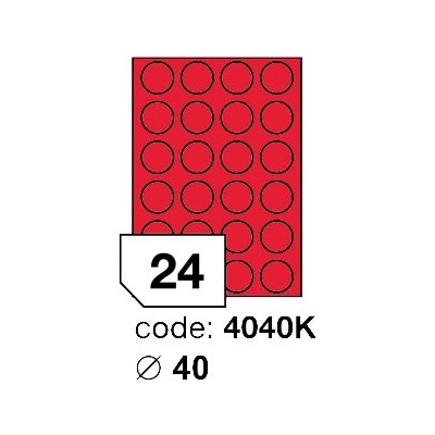 Rayfilm 40 mm 300 archů, fluo červená, R0132.4040KD