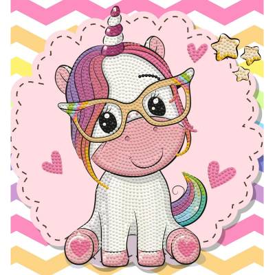 Diamond dotz Сладък еднорог - диамантен гоблен dd3.035
