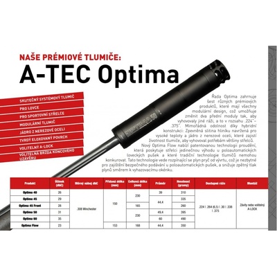 A Tec OPTIMA 45 .375" 9,5mm na závit 5/8"-24 UNEF – Zboží Dáma