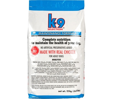 K-9 Selection Maintenance Formula 12 kg