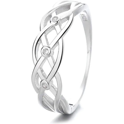 Silenti Jewelry Сребърен пръстен "Отражение" - 9 - 59.5мм (19.1мм диам. )