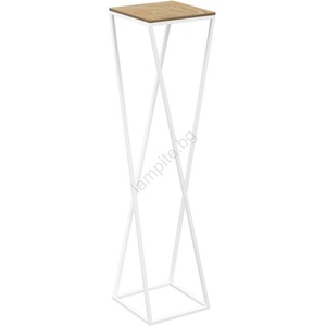 Luminex Стойка за цветя 100x24 см бял (LU0804)