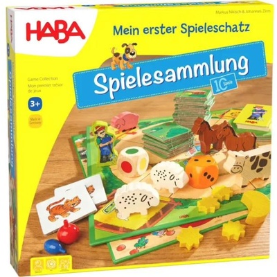 HABA Моят първи игрови съкровища Комплект от 10 игри от 3 години (1004278001)