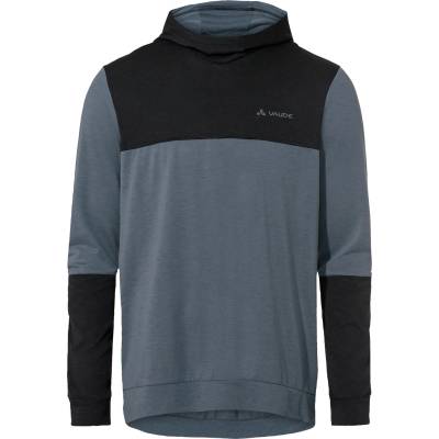 Vaude Мъжка фланелка с дълъг ръкав за колоездене Vaude Qimsa Hoody Cycling jersey - Black / Heron (056-2123-1211)