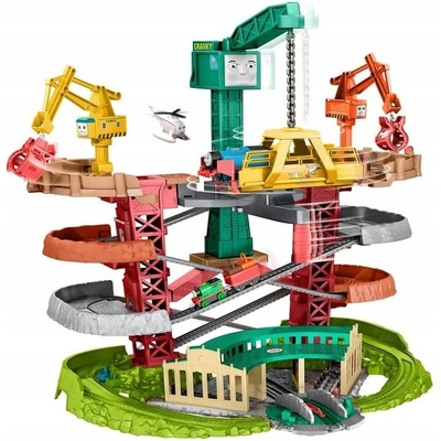 Sada Fisher-Price Tomáš a priatelia Trains & Cranes Super Tower