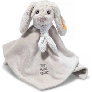 Steiff Friends Hoppie заек утешител, светло сиво плюшена играчка (242250)