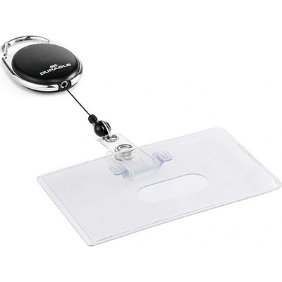 Durable Držák jmenovek Style, černá, výsuvný, patent, držák na 1 kartu, DURABLE 890701 146083 – Zboží Dáma