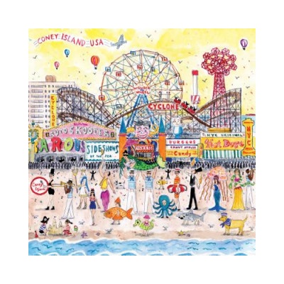 Michael Storrings Summer at the Amusement Park 500 Piece Puzzle | Storrings, Michael
