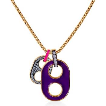 SAVICKI Колие Prismé: сребро 925, цирконий