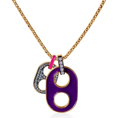 SAVICKI Колие Prismé: сребро 925, цирконий