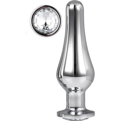 DreamToys Gleaming Love Pleasure Plug Silver Large