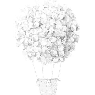 ZUTY Bodkovanie - ORGOVÁNOVÝ BALÓN Rámovanie: bez rámu a bez vypnutia plátna, Rozmer: 40x50 cm