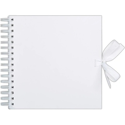 WEST DESIGN West Design Album kroužkové se stuhou 20,5 × 20,5 cm (200 g/m2, 42 listů) - bílé