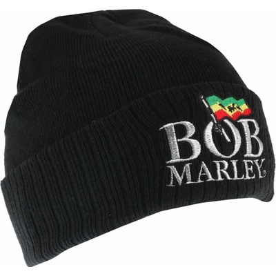 ROCK OFF čiapka Bob Marley Logo BLACK BMABEAN01B